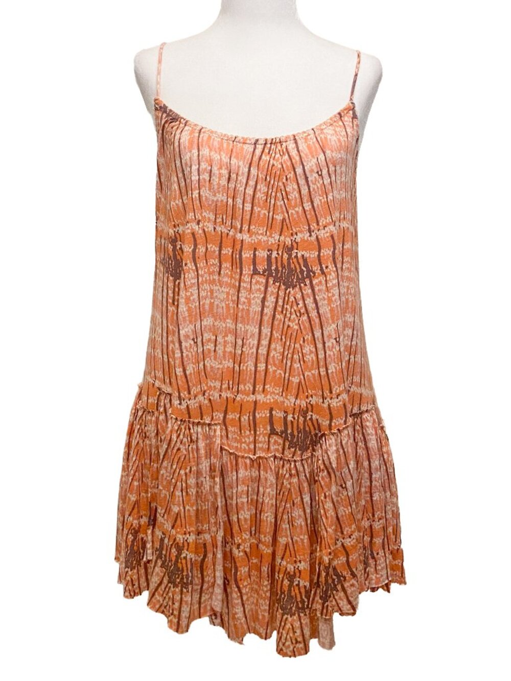 FREE PEOPLE Sierra Tank Top Tunic Cami Coral Combo Size M